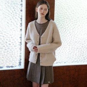 Wool blend hairy cardigan [TIWT04CD07]_Oatmeal