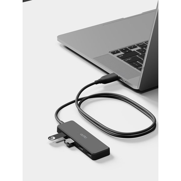 USB 3.2 4포트 노트북 PC 외장하드 1m 롱 멀티 허브 HUB-60