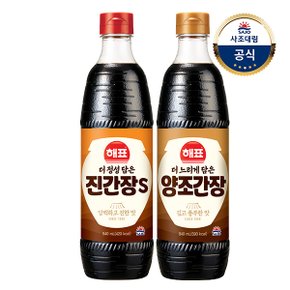 [사조대림] 더정성담은 진간장S 840ml x1개 +더느리게담은 양조간장 840ml x1개