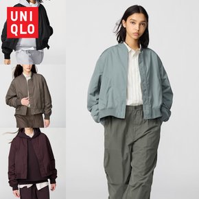 일본 유니클로 C 바람막이 재킷 블루종 여성 사이즈