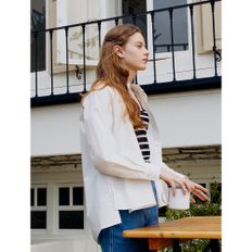 [정상가129,000원] Oversized Cotton Shirts  White (WE2760C101)