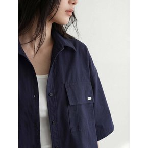 내추럴 이지포켓 박시 셔츠