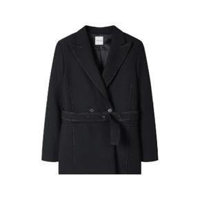 26 FW 폴스미스 콘트라스트 탑 스티치 블랙 벨트 재킷 W1R468JW11304 TP4579