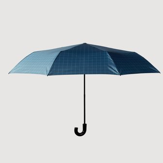 JAJU 손잡이 3단 접이 단우산_틸블루 그리드 J645901001895