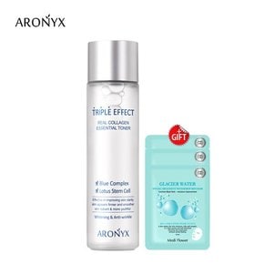 아로닉스 트리플 이펙트 리얼 콜라겐 에센셜 토너 150ml+마스크팩3매