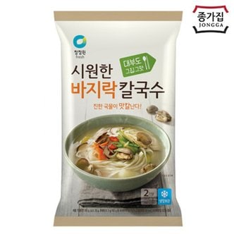  청정원 시원한 바지락칼국수 366g x5개