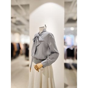 [파주점] [더아이잗컬렉션]타이넥 밴딩 블라우스 + 탑 세트 CS3B0BL421