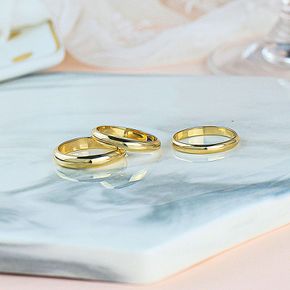 엥 게이지 민자 반지 가족 우정 7푼 0.7D 18K 금 실 애끼 기본 베이직 쌍 가락지