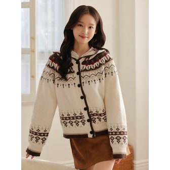 마리끌레르 인디하트 노르딕 후드가디건(MAFDKC20MCM)