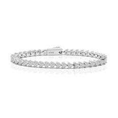 Ice hearts tennis bracelet (WG)(400021)