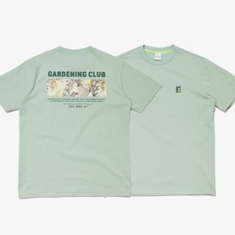 프로스펙스 남자 그린 코튼폴리 가드닝클럽 반팔티셔츠 GARDENING CLUB/ 남성 캐쥬얼 반팔티 PW3MT23X402