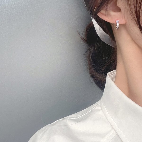 14K GF 란느 원터치 링 귀걸이 A00485