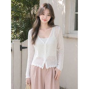 메쉬 짜임 니트 브이넥 가디건 G6MCD002P_P422552419