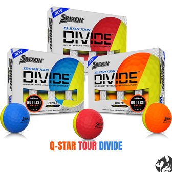 스릭슨 Q 스타 투어 디바이드 SRIXON 3피스 골프공 DIVIDE 반반볼 당일출고