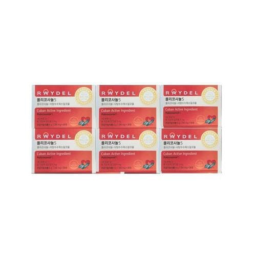 레이델 폴리코사놀 5 200mg x 30정 X 6개 -AO-(1)