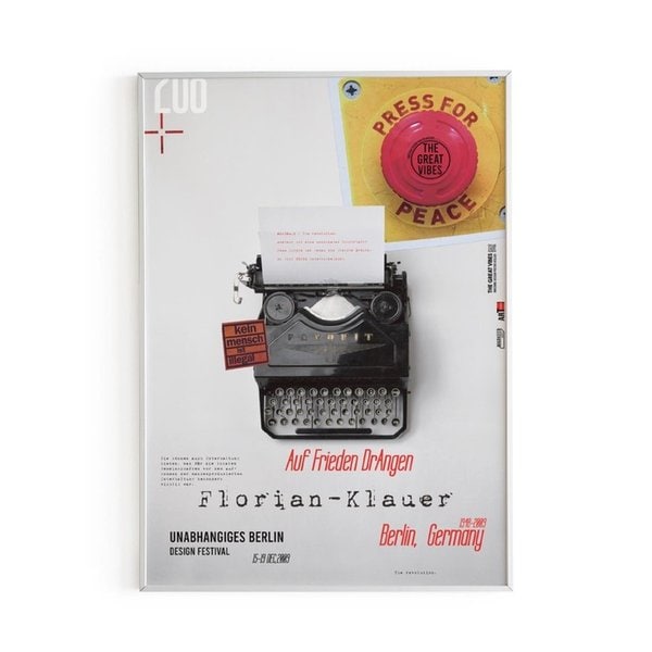 인테리어 아트 포스터 _ PRESS FOR PEACE (4 size / frame 3종)