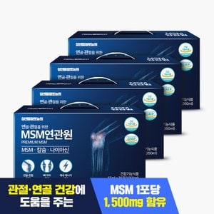 참앤들황토농원 마시는 관절영양제 MSM 연관원 4박스 4개월분 / 연골 무릎관절