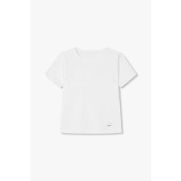 GCUT [지컷25S/S]로고 패치 코튼 저지 티셔츠(7215240402)