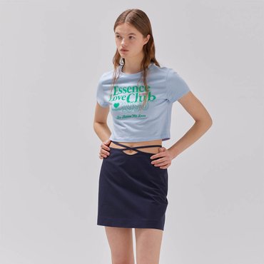 레이브 Waist String Mini Skirt in Navy VW3MS104-23