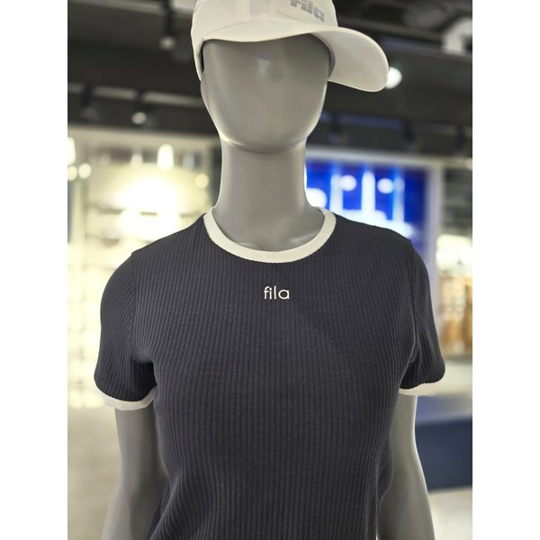 [파주점] 여성 골지 캡내장 크롭 반팔 티(FS2ITH2252F-BLK)