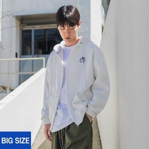 [빅사이즈] 2XL~4XL 스노우 하운드 오버핏 후드집업 BE5775 (2 COLOR)