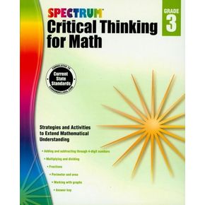 Spectrum Critical Thinking for Math, Grade 3