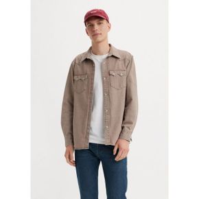 5067408 Levis SAWTOOTH WESTERN - Shirt clark brown denim