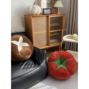 못먹는 감 토마토 버섯 쿠션