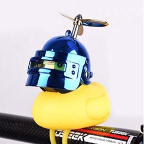 러버덕 날개 헬멧 프로펠러 자전거라이트 벨 WC27블루