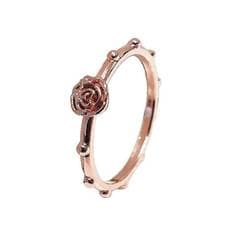  가톨릭천주교성물 묵주반지 은 로즈컬러 장미