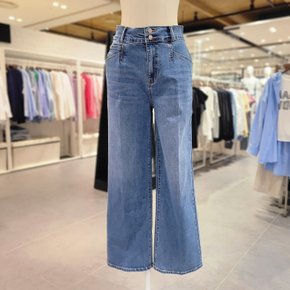세미 와이드 레지끼 데님 팬츠 VB44DLU204W
