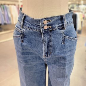 세미 와이드 레지끼 데님 팬츠 VB44DLU204W