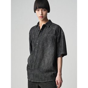 Cooling Western Short-sleeve Denim Shirt -  2COL