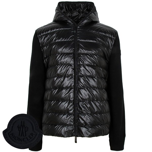 [부산점] 몽클레어 블랙 코튼 믹스 구스 다운 후드 집업 자켓 9B00004 M1113 999