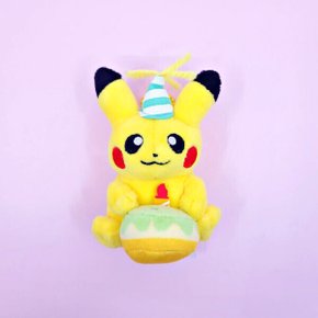 포켓몬 생일 케이크 키링 피카츄 잠만보 꼬부기 메타몽 굿즈 선물 생일케이크 인형 가방고리 8cm