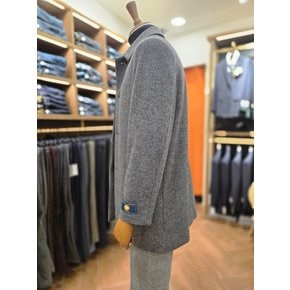 [여주점] 코오롱 브렌우드 남성 울 캐시미어 블렌디드 하프 코트 BRCBW25541GYX