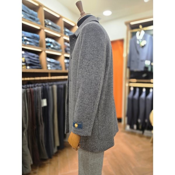 [여주점] 코오롱 브렌우드 남성 울 캐시미어 블렌디드 하프 코트 BRCBW25541GYX