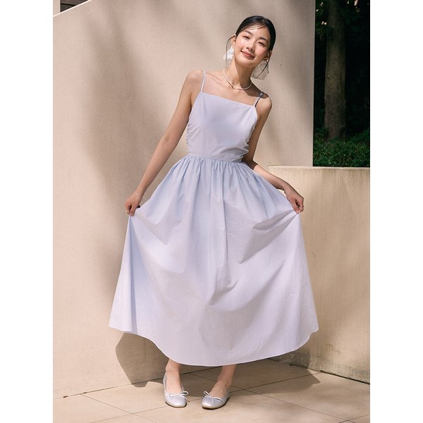 [SPNK] 셔링 롱 드레스_라이트블루