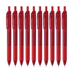 일본 펜텔 에너겔 Pentel BL130 B EnerGel 잉크 볼펜 S 1.0mm0.04인치 빨간색 10개 1437751