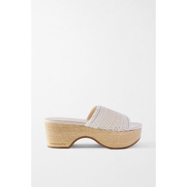 마그다부트림 Crocheted Platform Clogs 크림 24772899113433363