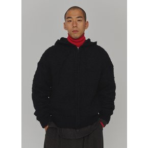 아모멘토 24FW FURRY CARDIGAN ZIP-UP HOODIE (2COLORS)