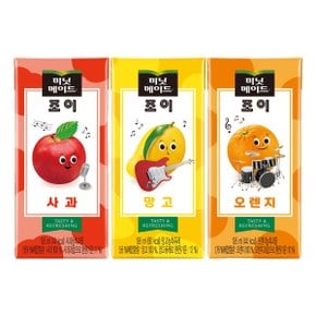 미닛메이드 조이 195ml (망고16개+사과16개+오렌지16개) / 총 48개