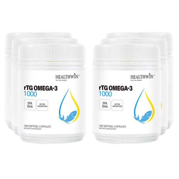 헬스윈 알티지 오메가3 Omega 1000mg 180정 6개