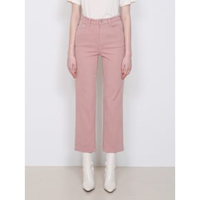 [기모] W94 STRAIGHT COTTON PANTS_PINK