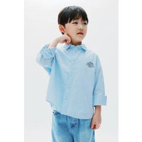 포플린 셔츠 라이트 블루/스트라이프 1327585002