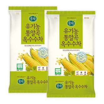  샘표 순작 유기농 통알곡 옥수수차 1KG x 2개