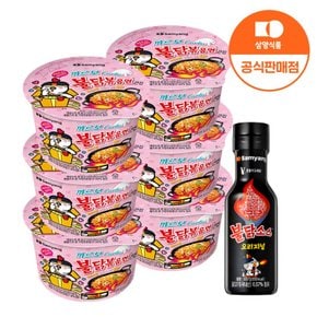 [본사배송] 큰컵 까르보불닭볶음면 6입 + 불닭소스 200g