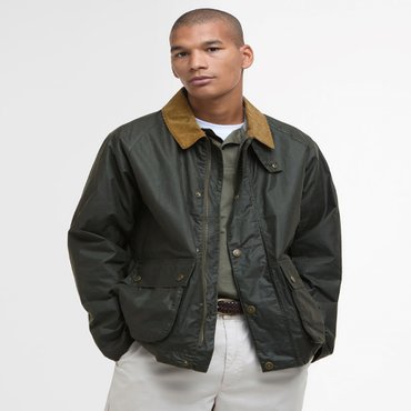 바버 [25SS]남성 올리브 Modern Bedale 비데일 왁스 자켓