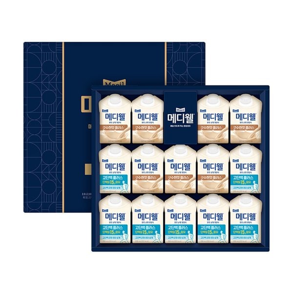 메디웰 감사 선물세트 2호 (구수한맛 200ml 7팩+고단백 200ml 7팩 (총 14팩))