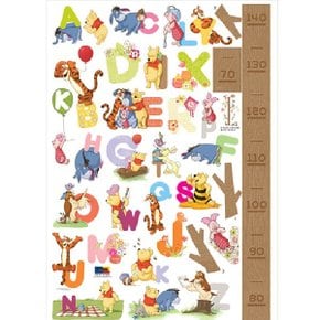 포인트 데코 스티커 디즈니 푸와 친구들 키재기 스티커 (DS-56190)